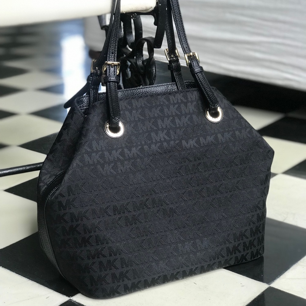 Michael Kors Black Logo Tote Bag